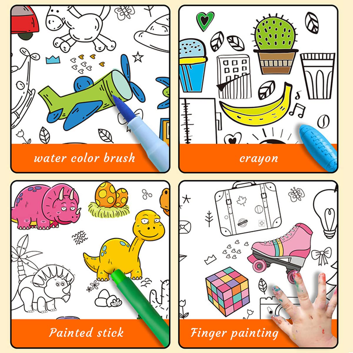 Kids Coloring Roll – Creative Coloring Sheets