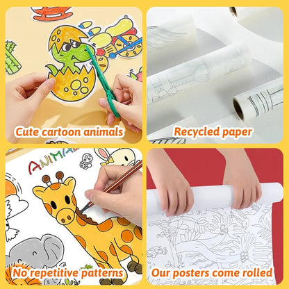 Kids Coloring Roll – Creative Coloring Sheets