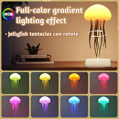 LED Jellyfish Night Light – Rechargeable with Dancing Tentacles