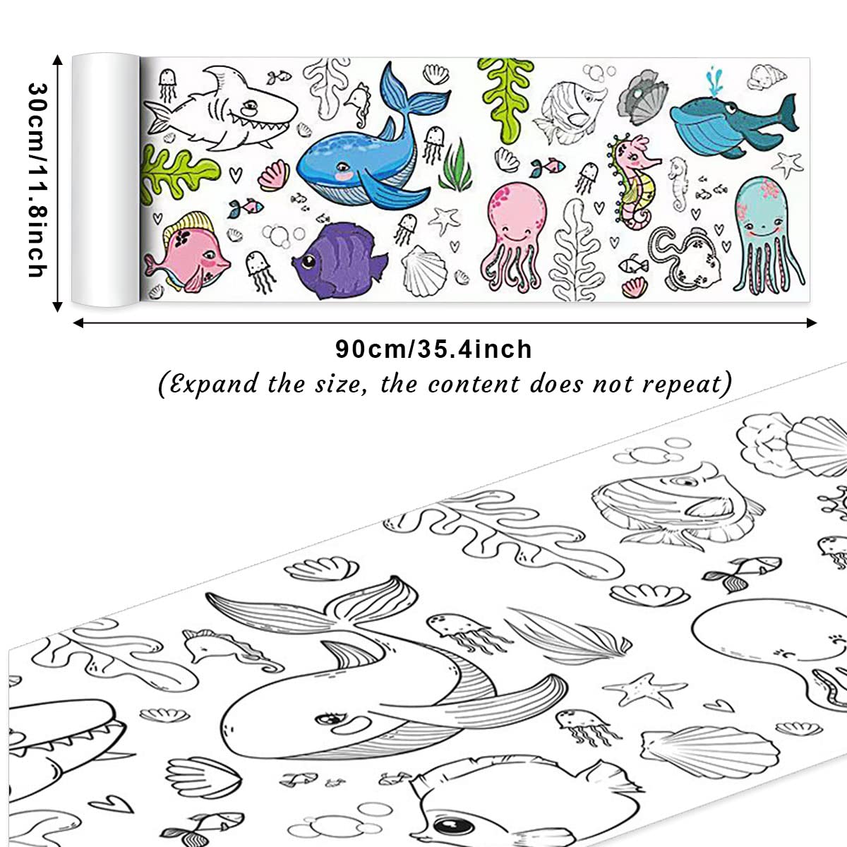 Kids Coloring Roll – Creative Coloring Sheets